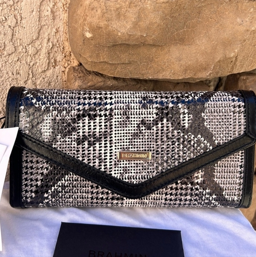 Brahmin Veronica Black Spark Wallet